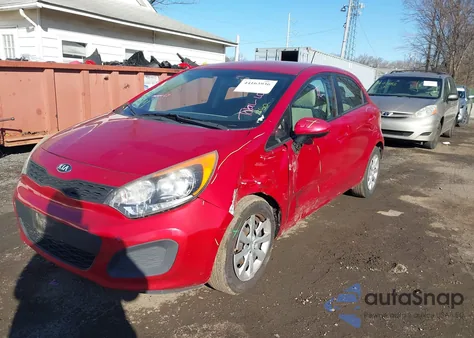 2013 Kia Rio Lx из США, поврежденный, VIN KNADM5A37D6281483